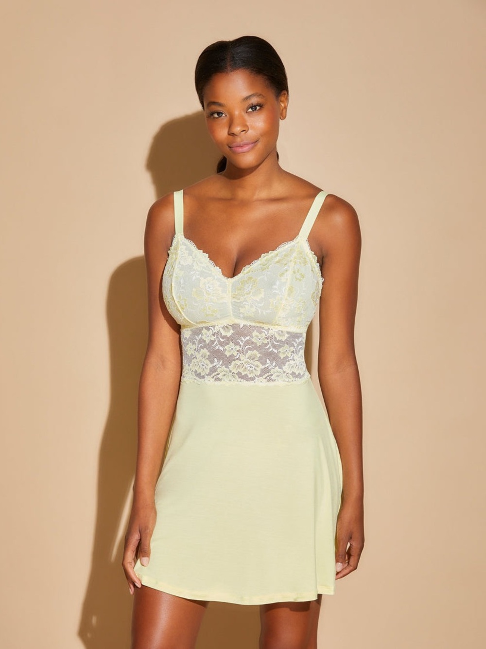 NWT Cosabella Savona Curvy Chemise G-String Set Medium Mignonette White  $170